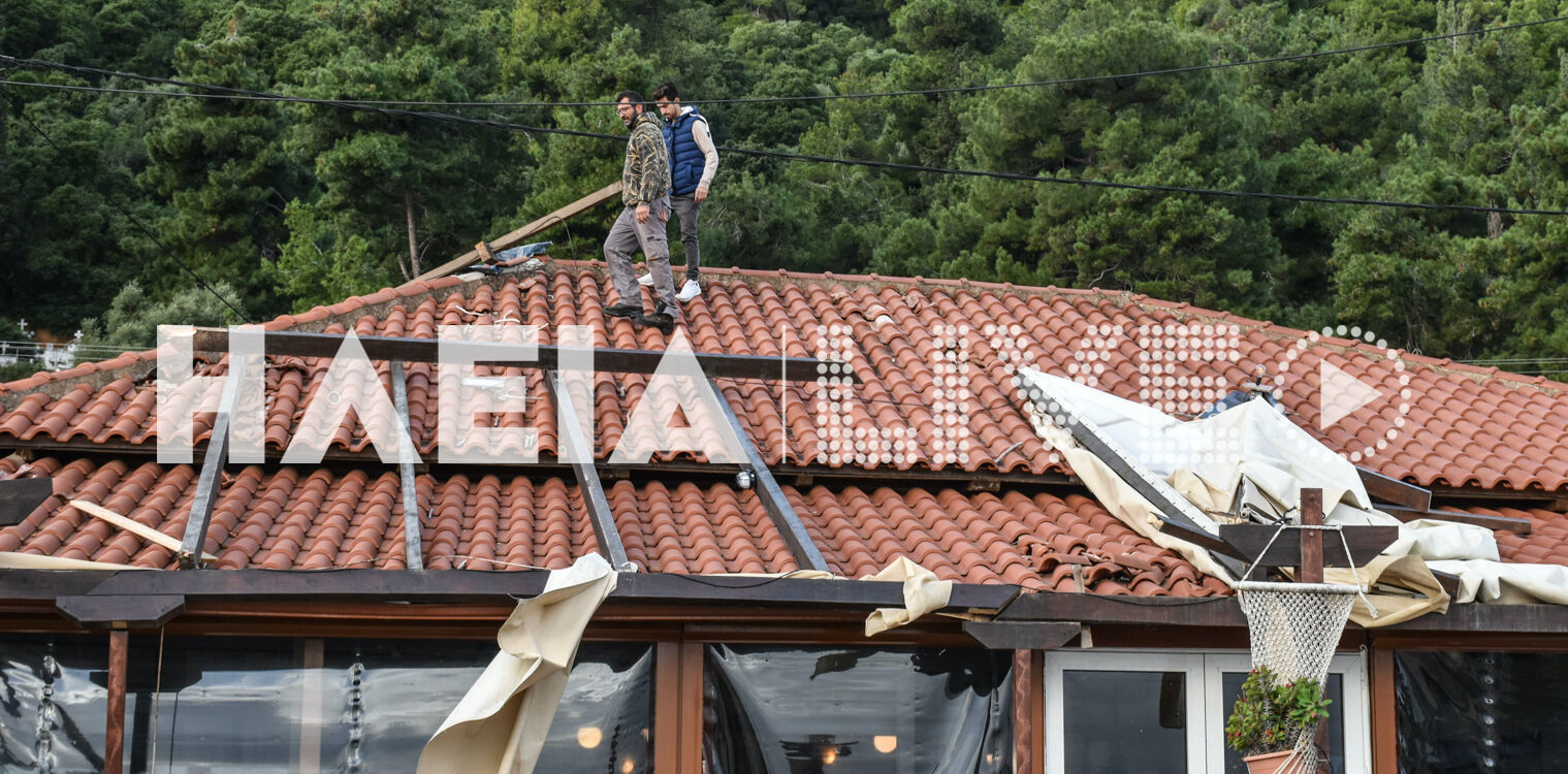 Κατάκολο: Ζημιές από ανεμοστρόβιλο σε καταστήματα