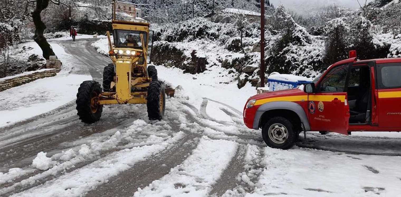 Επιτυχής η διαχείριση της χιονόπτωσης από το Δήμο Αρχ. Ολυμπίας