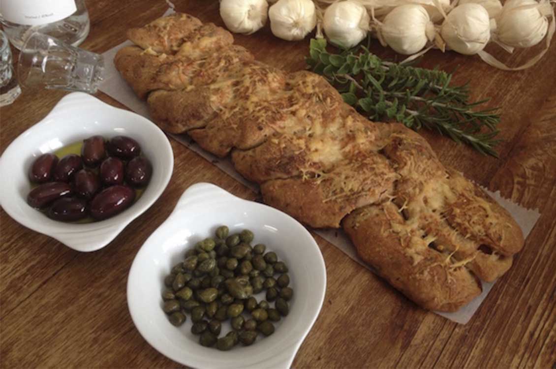 Γεμιστό σκορδόψωμο