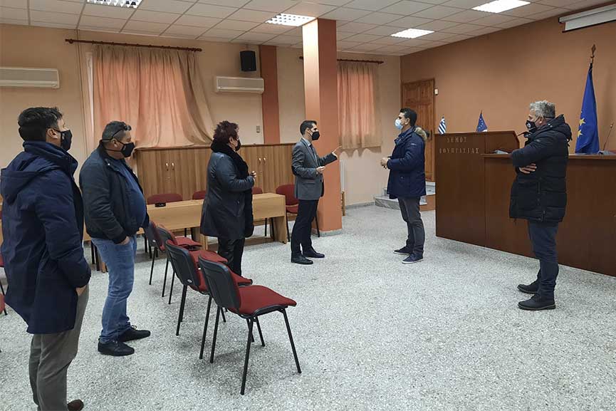 Επίσκεψη Γιαννόπουλου στην Βάρδα - Συνάντηση με Λέντζα