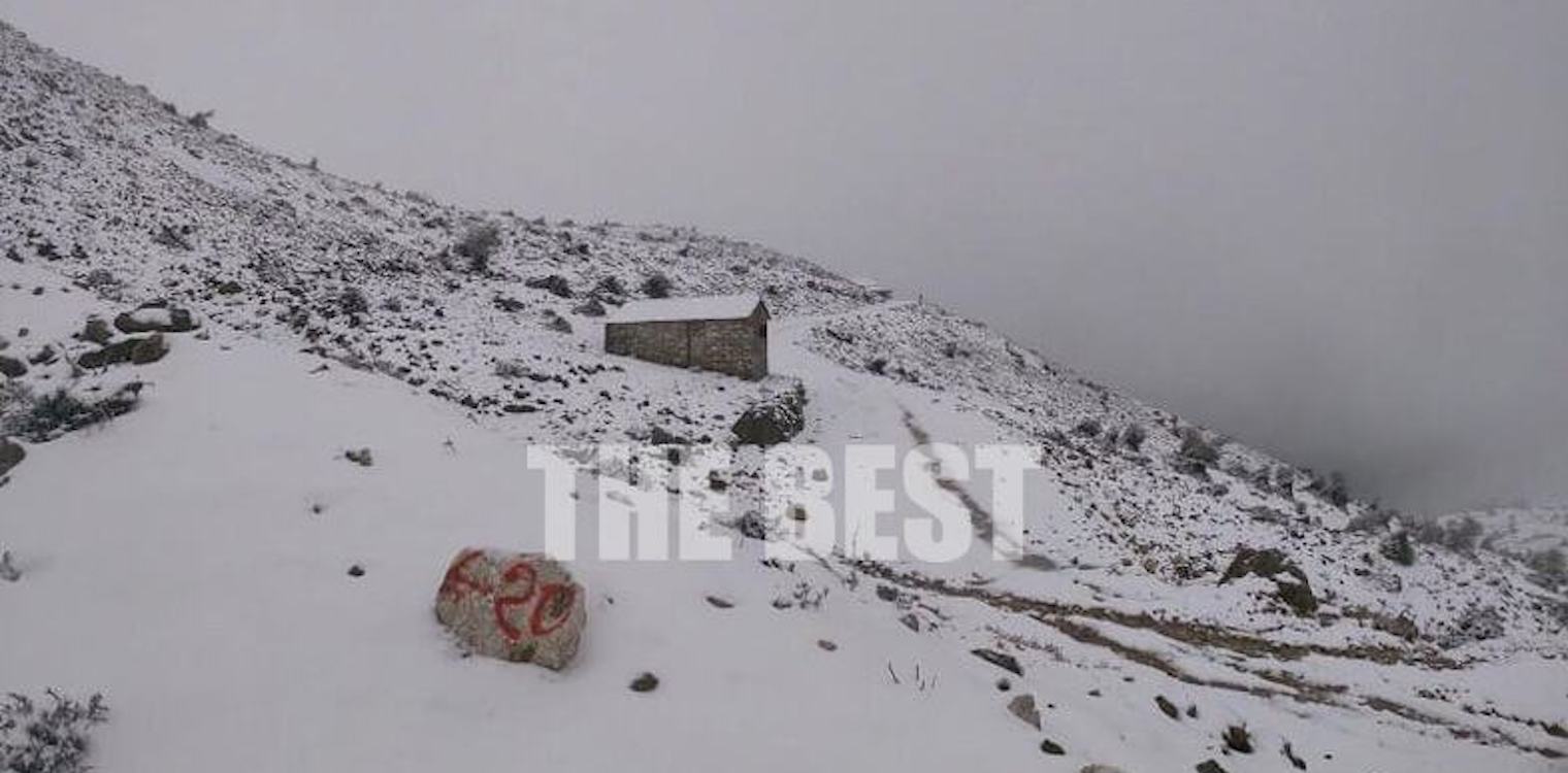 Κακοκαιρία Μήδεια: Τα χιόνια έφθασαν ήδη στους πρόποδες του Παναχαϊκού