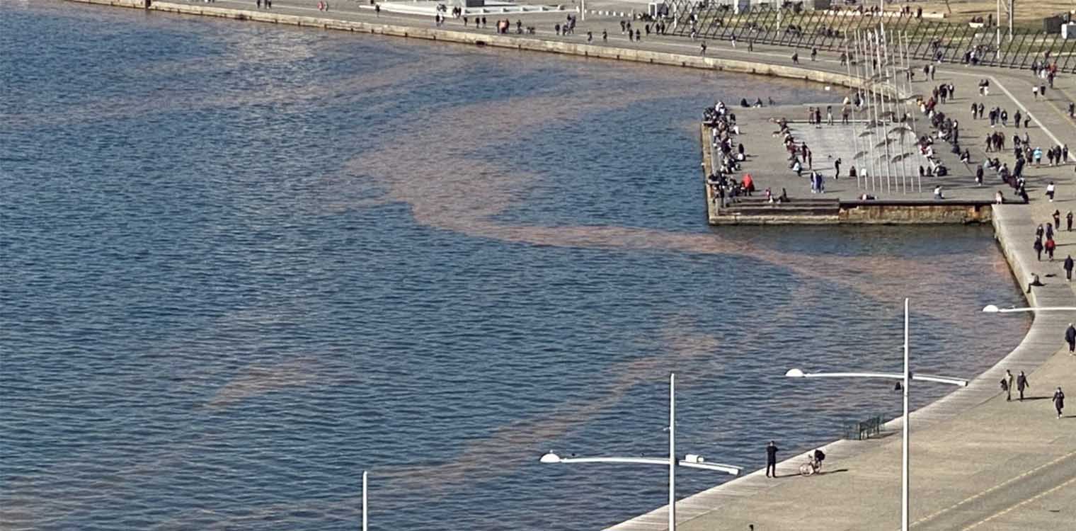Θεσσαλονίκη: Η ερυθρά παλίρροια κοκκίνισε πάλι τον Θερμαϊκό
