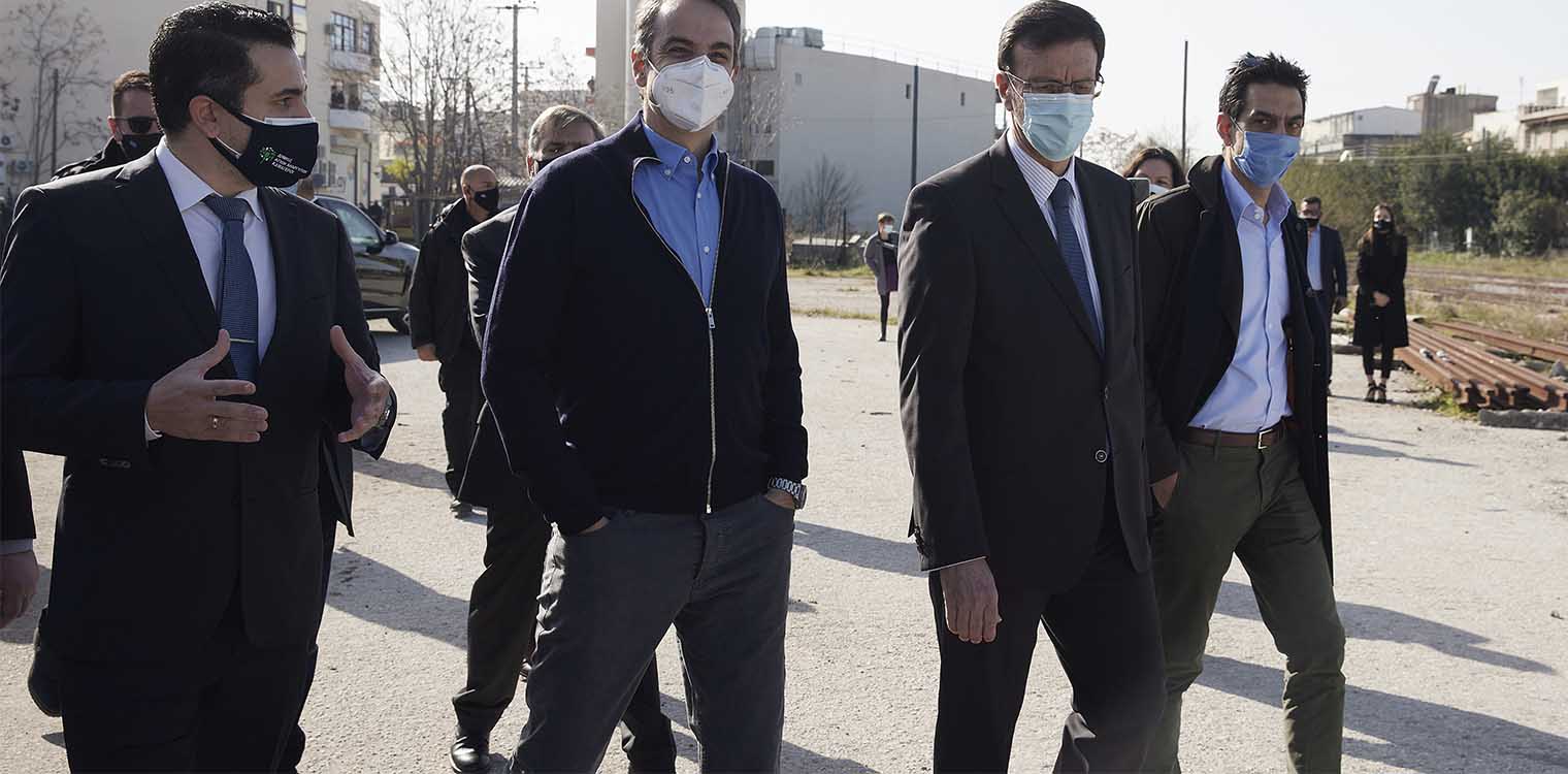 Μητσοτάκης στους Αγίους Αναργύρους: Πάρκο τεχνολογίας το παλιό αμαξοστάσιο του ΟΣΕ