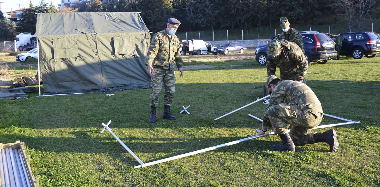 Σεισμός Ελασσόνας: Σκηνές και εξοπλισμός στα χωριά που επλήγησαν