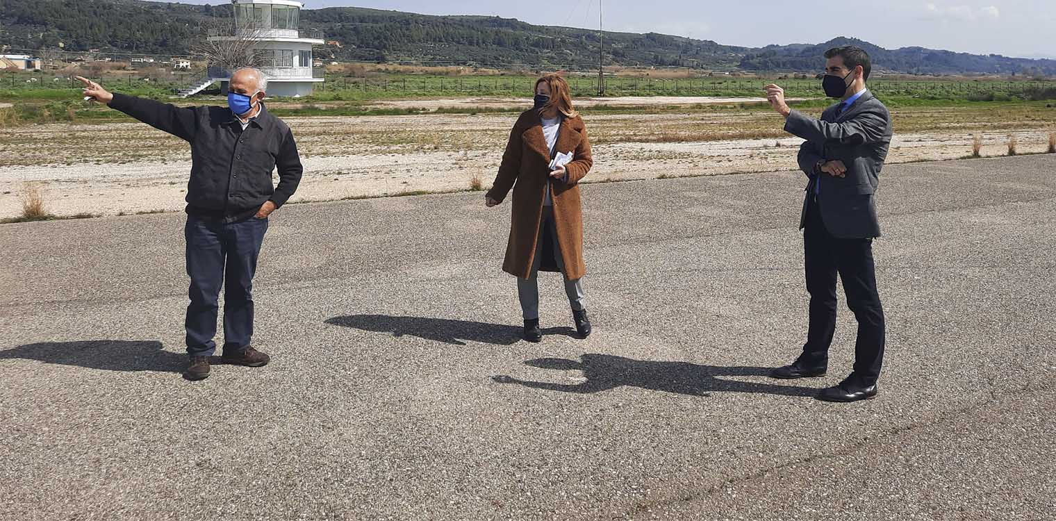 Ενημέρωση Γιαννόπουλου για τα έργα επισκευής - συντήρησης, στο Αεροδρόμιο Επιταλίου