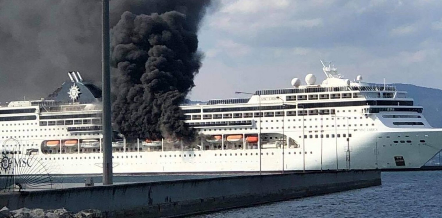 Φωτιά ξέσπασε σε κρουαζιερόπλοιο στην Κέρκυρα
