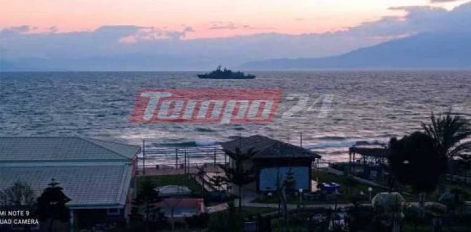 Στη Λακκόπετρα "διανυκτέρευσε" η Νατοϊκή φρεγάτα (video)