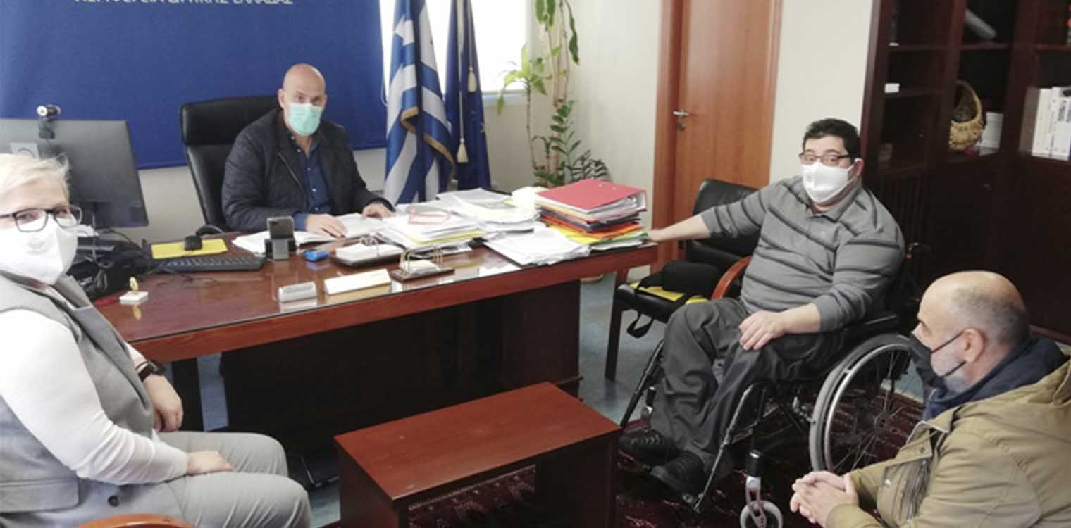 ΠΟΜΑμεΑ Δυτ. Ελλάδας: Συνάντηση με τον Αντιπεριφερειάρχη Π.Ε. Αχαΐας, κ. Χ. Μπονάνο
