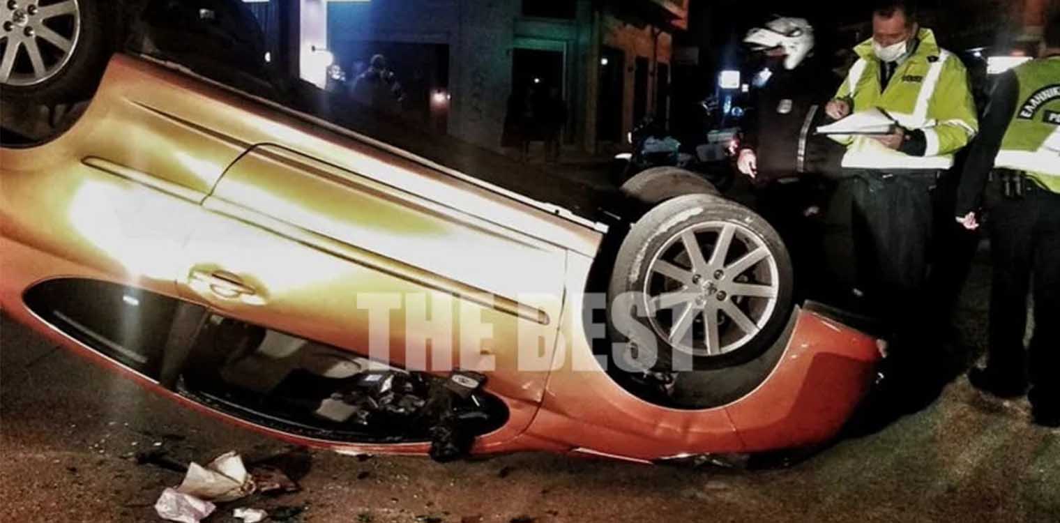Πάτρα: Αυτοκίνητο ανετράπη όταν παιδάκι προσπάθησε να ανοίξει την πόρτα - Ένας τραυματίας