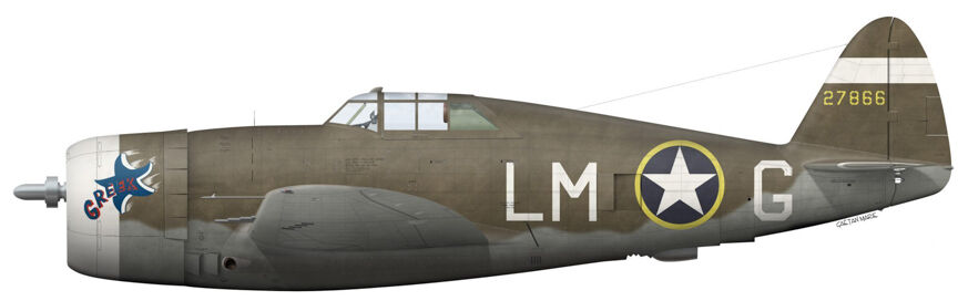US P 47D 1 RE 42 7866 Greek Lt. Harry Coronios 56th FG e1508015329948