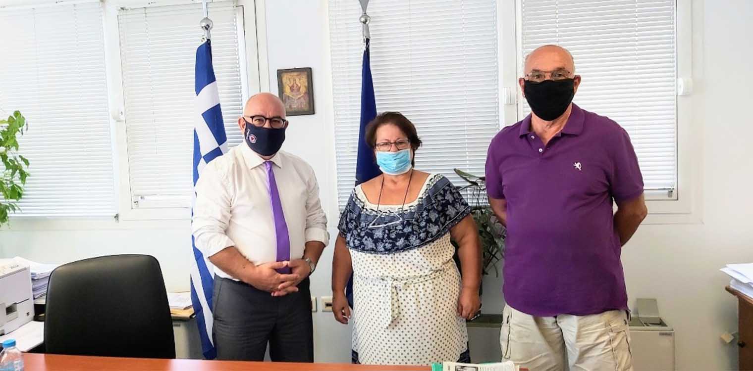Συνάντηση Σακελλαρόπουλου με το προεδρείο του Συλλόγου «Ερυθρά Γαία»