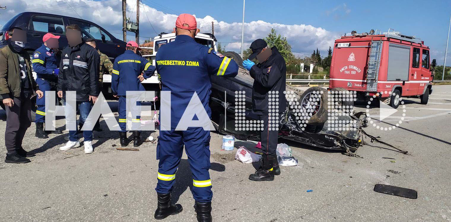Πύργος: Σοβαρό τροχαίο στη διασταύρωση Κολιρίου - Μια ελαφρά τραυματίας (upd)