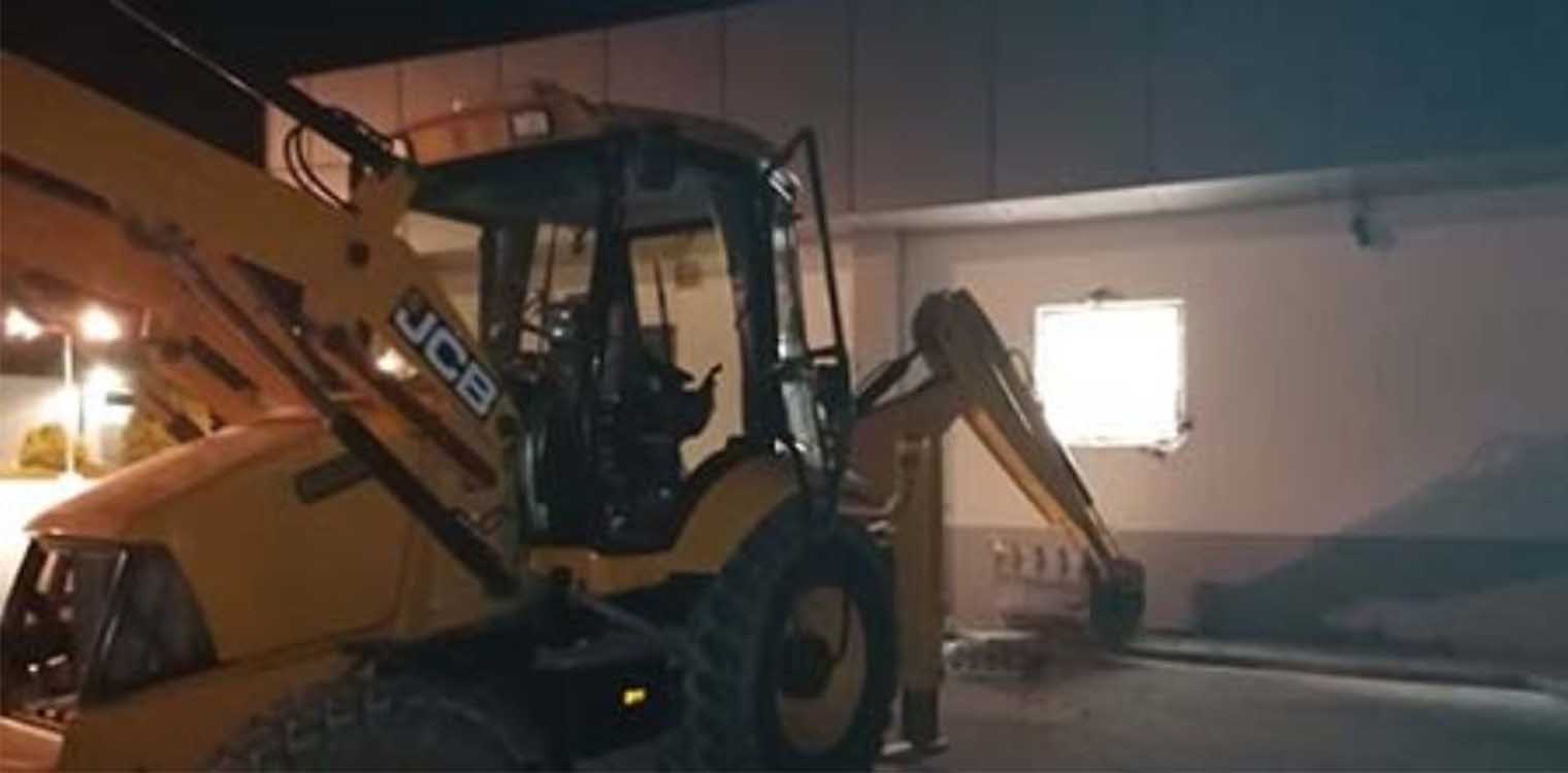 Θεσσαλονίκη: Πήγαν να διαρρήξουν σούπερ μάρκετ με... μπουλντόζα στον Λαγκαδά