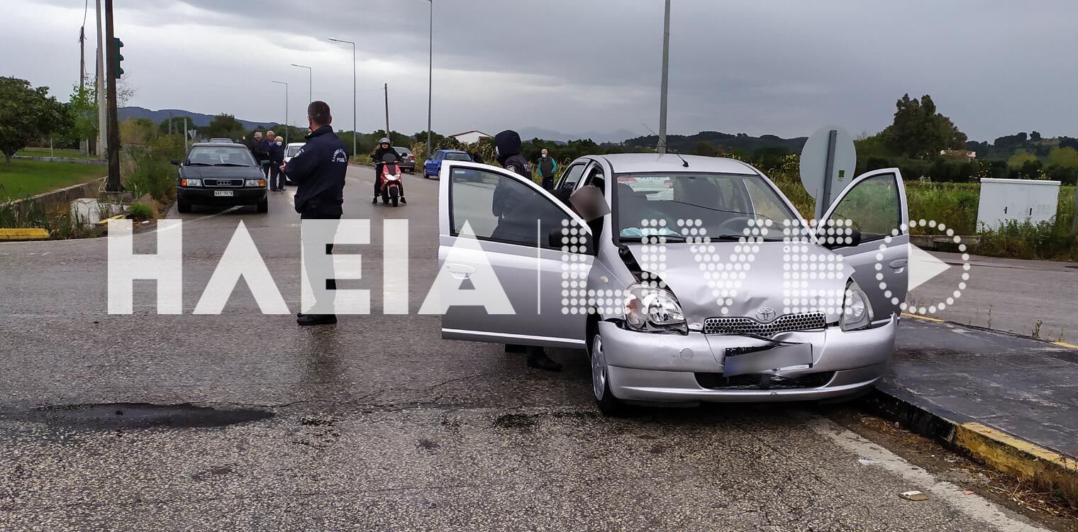 Πατρών - Πύργου: Τροχαίο στη διασταύρωση Βουνάργου