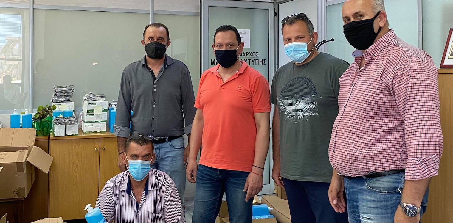 Δήμος Πύργου: Διανομή αντισηπτικών και μασκών σε σχολεία