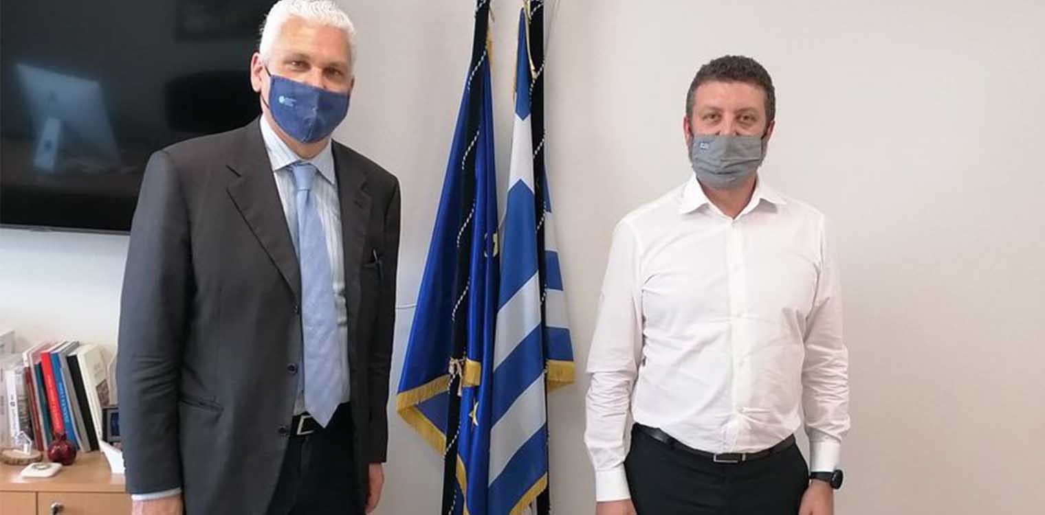 Συνάντηση Zαΐμη με τον Γενικό Γραμματέα Ψηφιακής Διακυβέρνησης και Απλούστευσης Διαδικασιών Λ. Χριστόπουλο