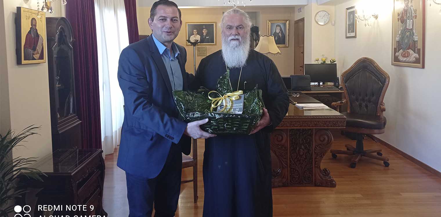 Συνάντηση Μητροπολίτη Καλαβρύτων με τον Αντιπεριφερειάρχη Αγροτικής Ανάπτυξης Θ. Βασιλόπουλο