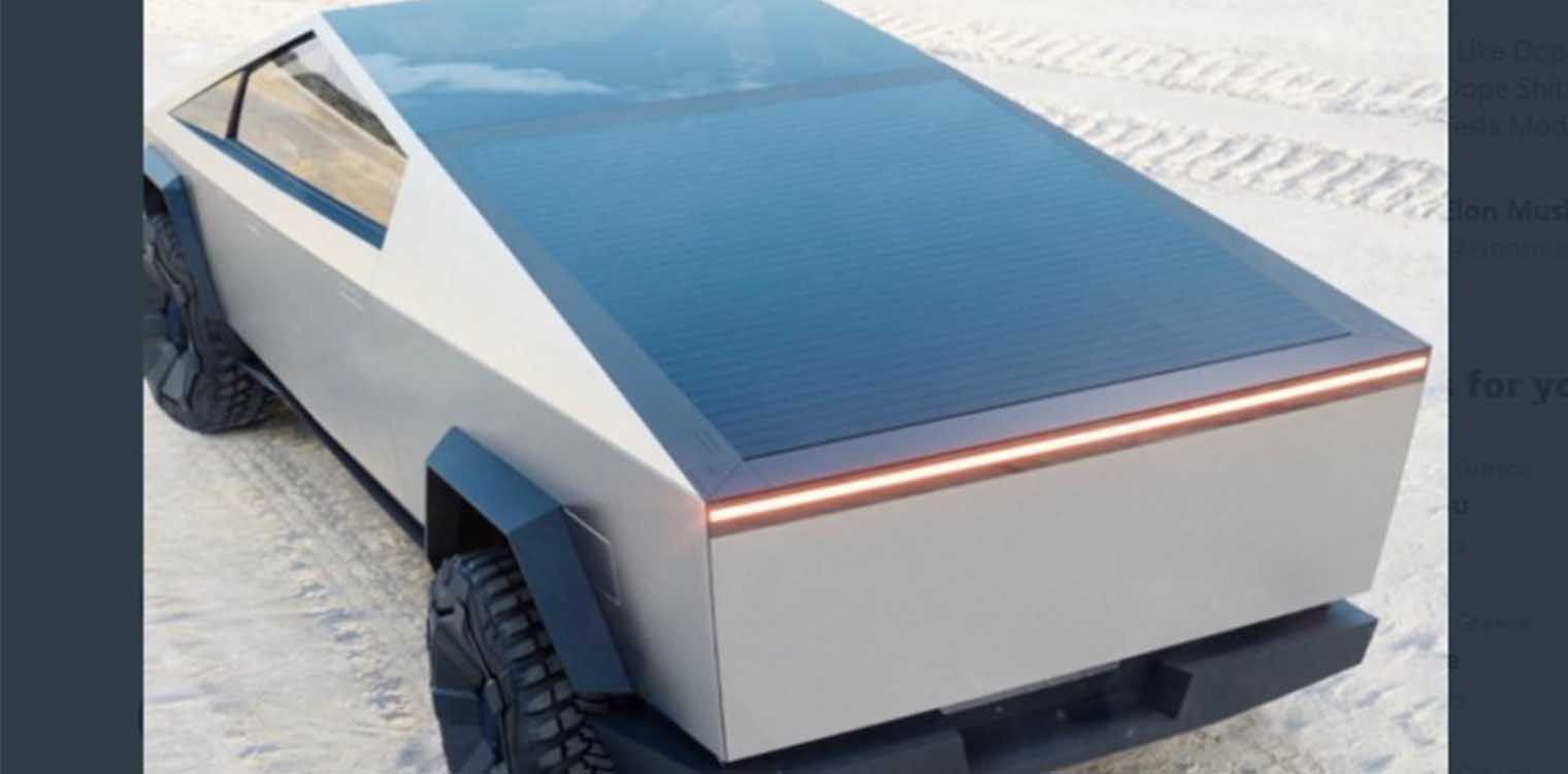 To Tesla Cybertruck ίσως αποκτήσει φωτοβολταϊκά στην καρότσα