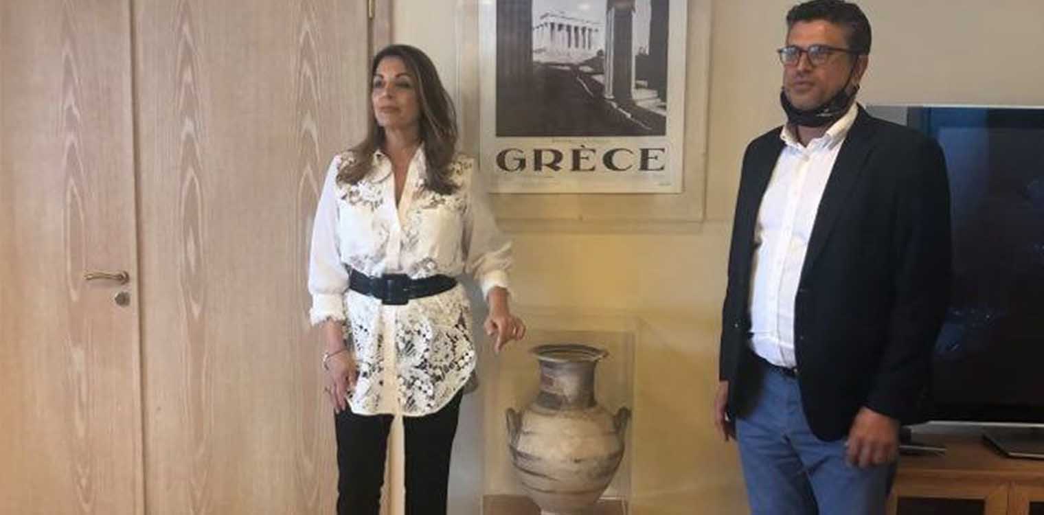 Με επιτυχία η συνάντηση Λέντζα με την Πρόεδρο του ΕΟΤ Άντ. Γκερέκου