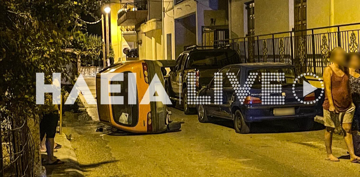 Πύργος: Τροχαίο με εκτροπή ΙΧ στον Αγ. Σπυρίδωνα