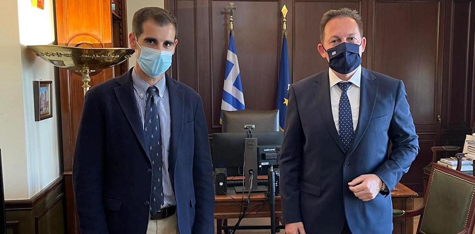 Συνάντηση Γιαννόπουλου με Πέτσα για αναπτυξιακά και θέματα ΟΤΑ
