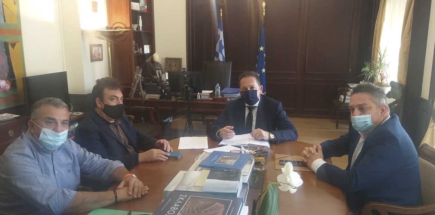 Συνάντηση Αντωνακόπουλου με τον Αναπλ.Υπουργό Εσωτερικών Στ. Πέτσα