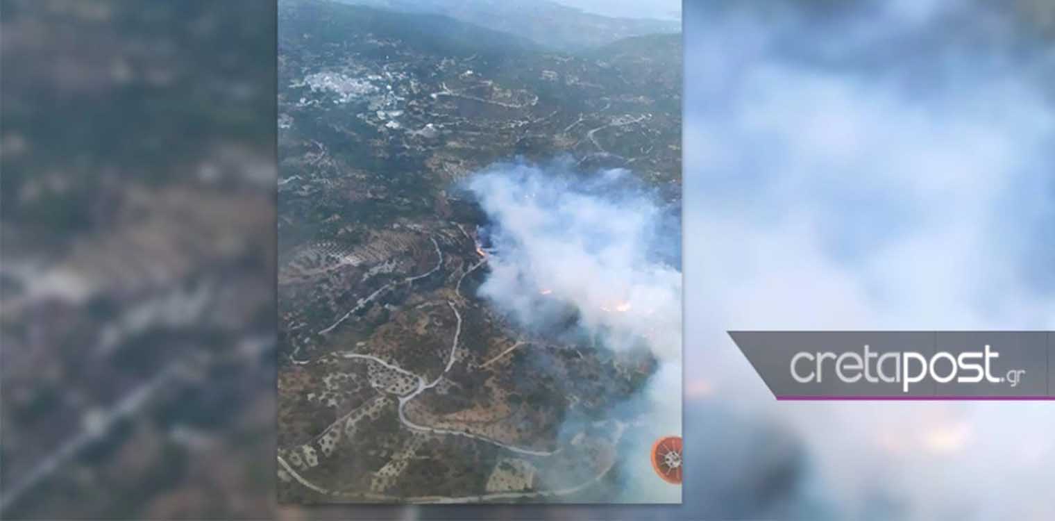 Λασίθι: Μάχη με το πύρινο μέτωπο και τις αναζωπυρώσεις – Ενισχύονται οι πυροσβεστικές δυνάμεις