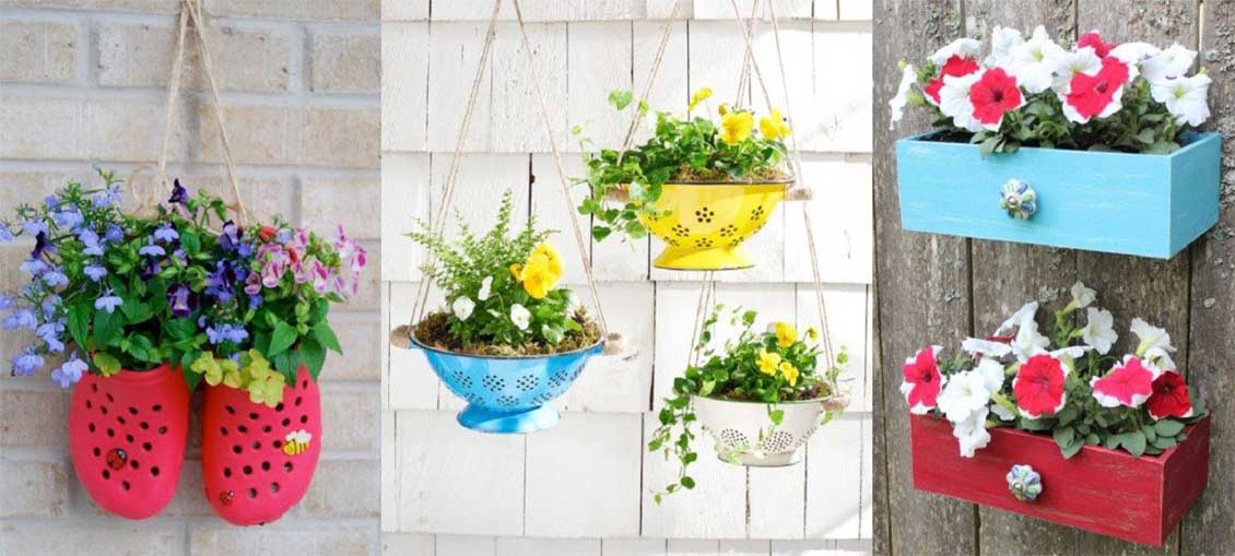 8 DIY γλάστρες από παλιά αντικείμενα του σπιτιού!