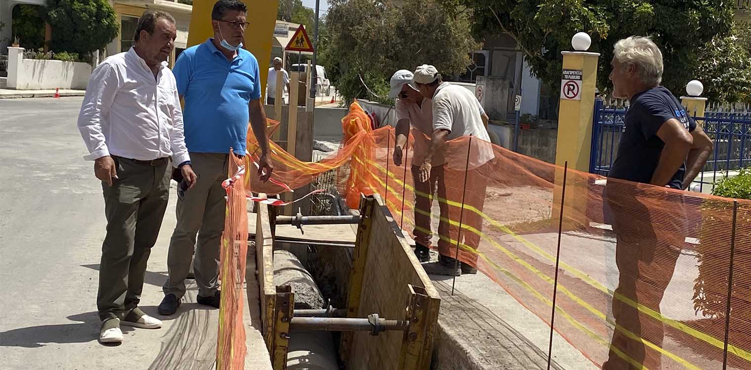 Αντιπλημμυρική θωράκιση της πόλης των Λεχαινών του Δήμου Ανδραβίδας - Κυλλήνης
