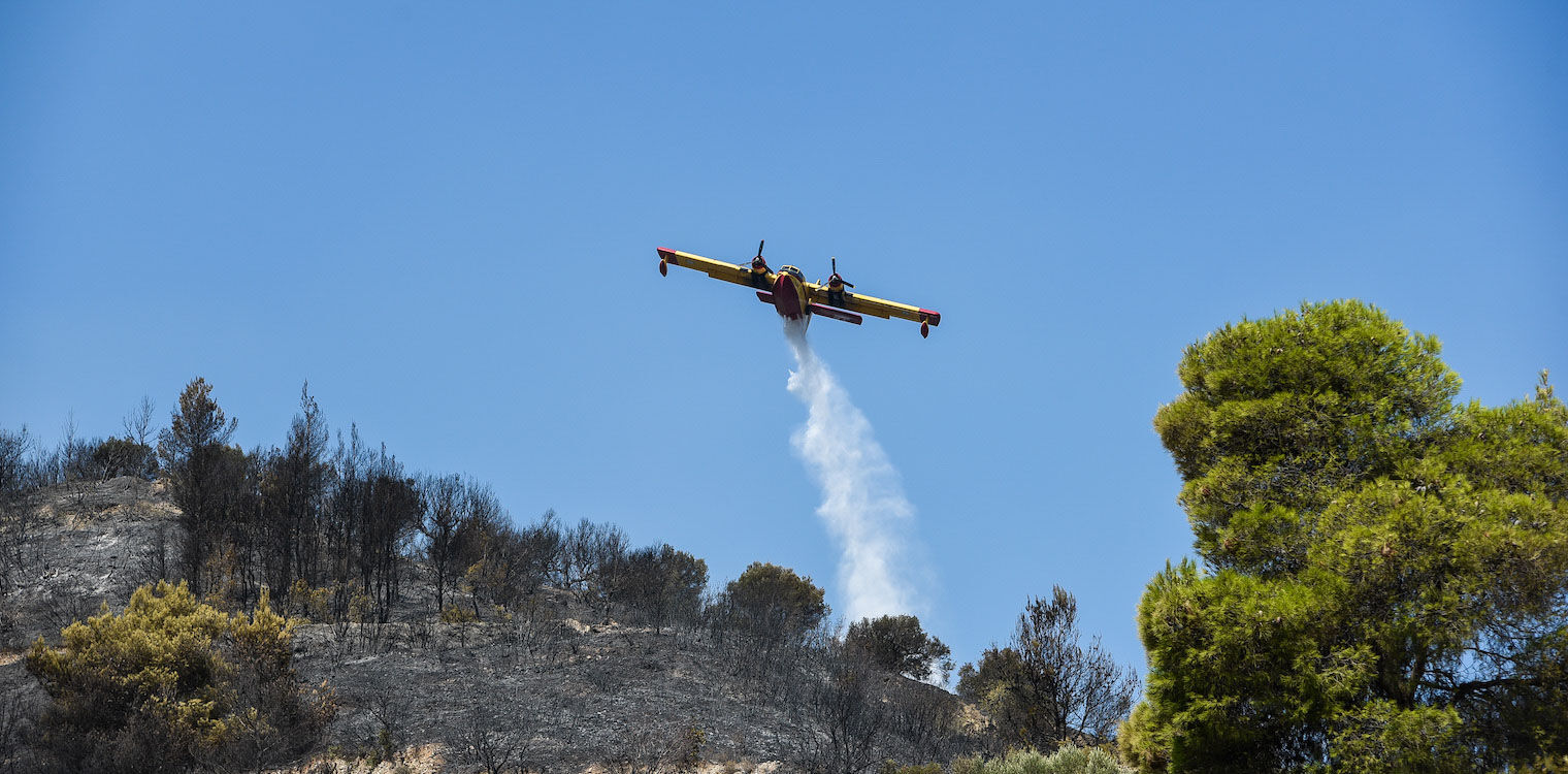 Αχαΐα: Καλύτερη η εικόνα της πυρκαγιάς στην Ζήρια