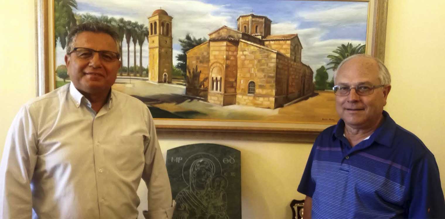 Συνάντηση δημάρχου Πηνειού Αν. Μαρίνου με τον πρόεδρο Ελληνοαμερικανικών σωματείων νέας Αγγλίας