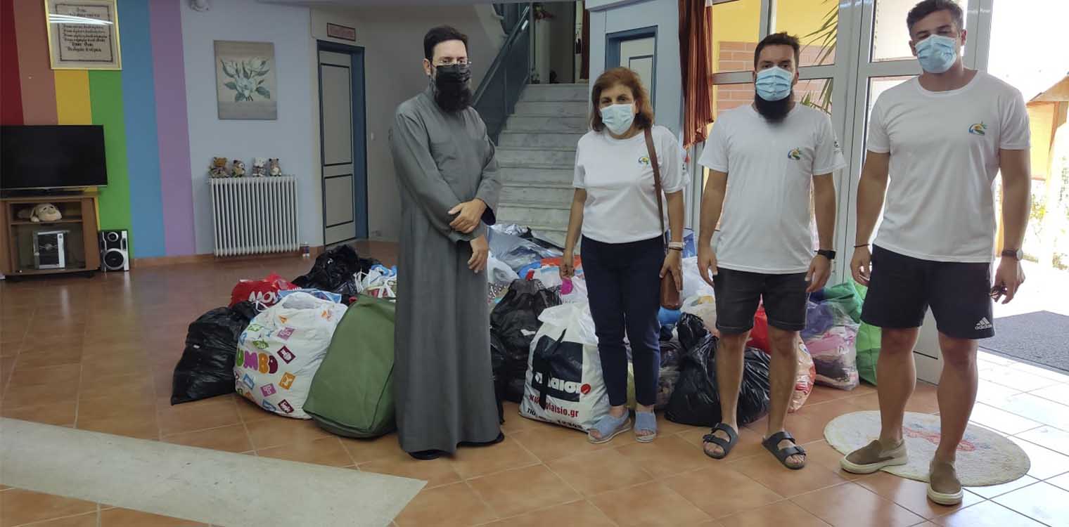 Η Συμπολιτεία Ολυμπίας προσέφερε είδη ρουχισμού στη ΙΜ Ηλείας