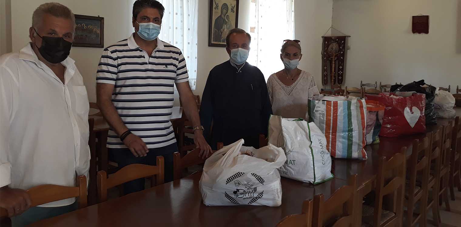 Ρουχισμός και είδη διατροφής από τη ΔΕΕΠ (ΝΟΔΕ) Ηλείας στους πυρόπληκτους