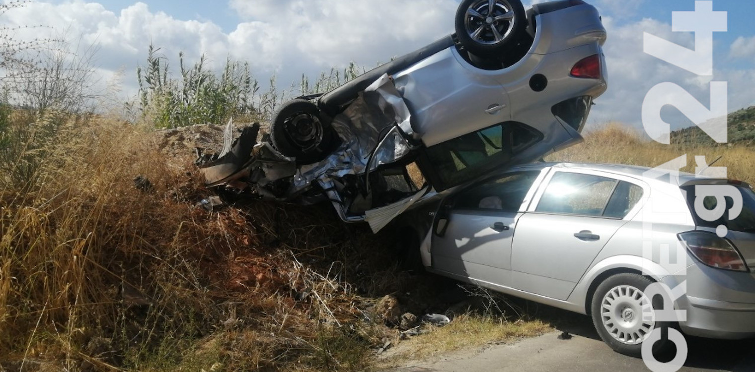 Κρήτη: Σοβαρό τροχαίο με πέντε τραυματίες