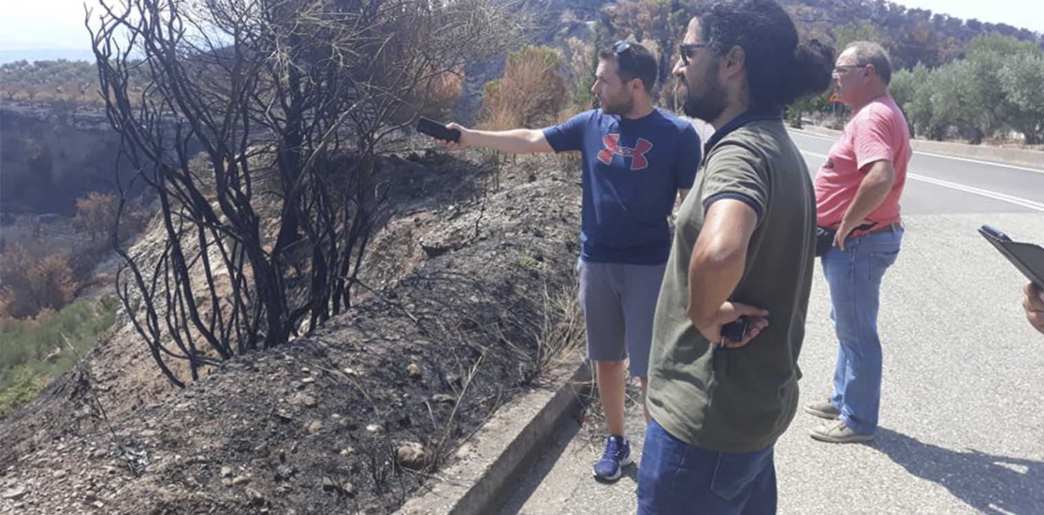 Περιοδεία της ΑΡΠΑ Δυτ. Ελλάδας στις πυρόπληπτες περιοχές της Ολυμπίας