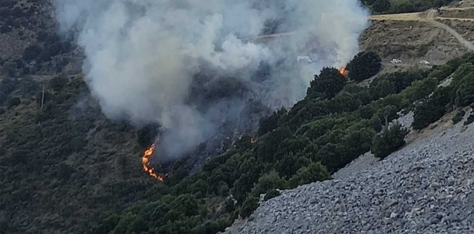 Φωτιά στο Λασίθι, στον δρόμο προς Κερά