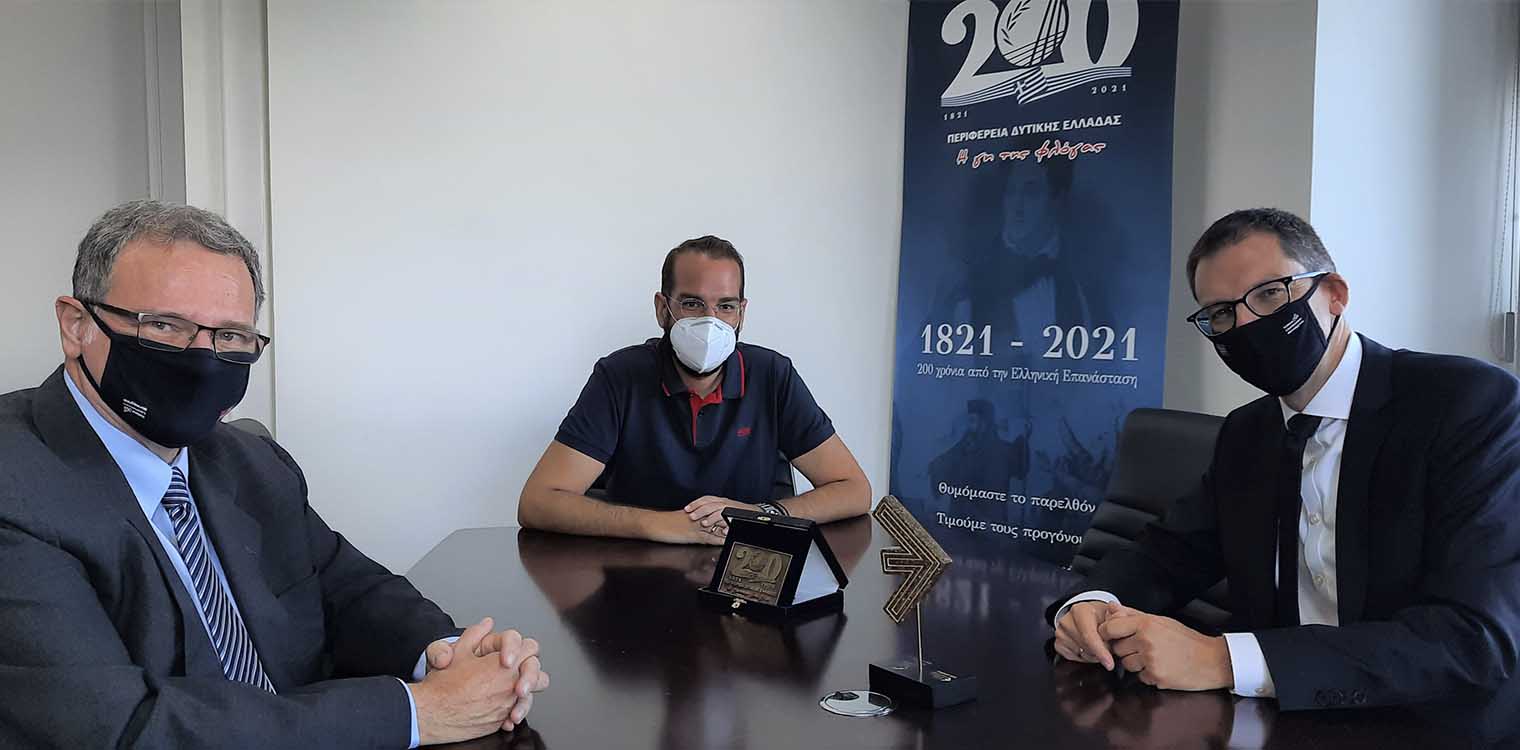 Με τον Περιφερειάρχη Δυτικής Ελλάδας Ν. Φαρμάκη συναντήθηκε ο Πρέσβης της Νορβηγίας