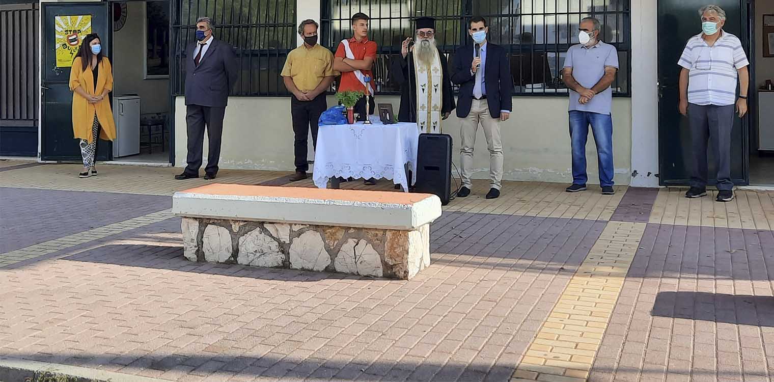 Στον Αγιασμό του ΓΕΛ Πελοπίου, ο Αντιπεριφερειάρχης Π.Ε Ηλείας, Β. Γιαννόπουλος