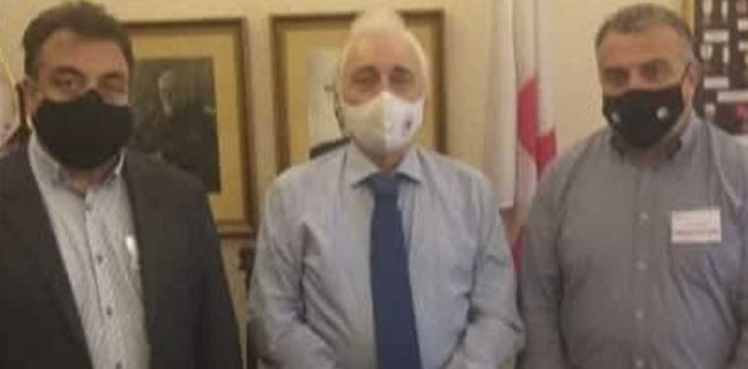 Συνάντηση Αντωνακόπουλου με τον πρόεδρο του Ελληνικού Ερυθρού Σταυρού Αν. Αυγερινό
