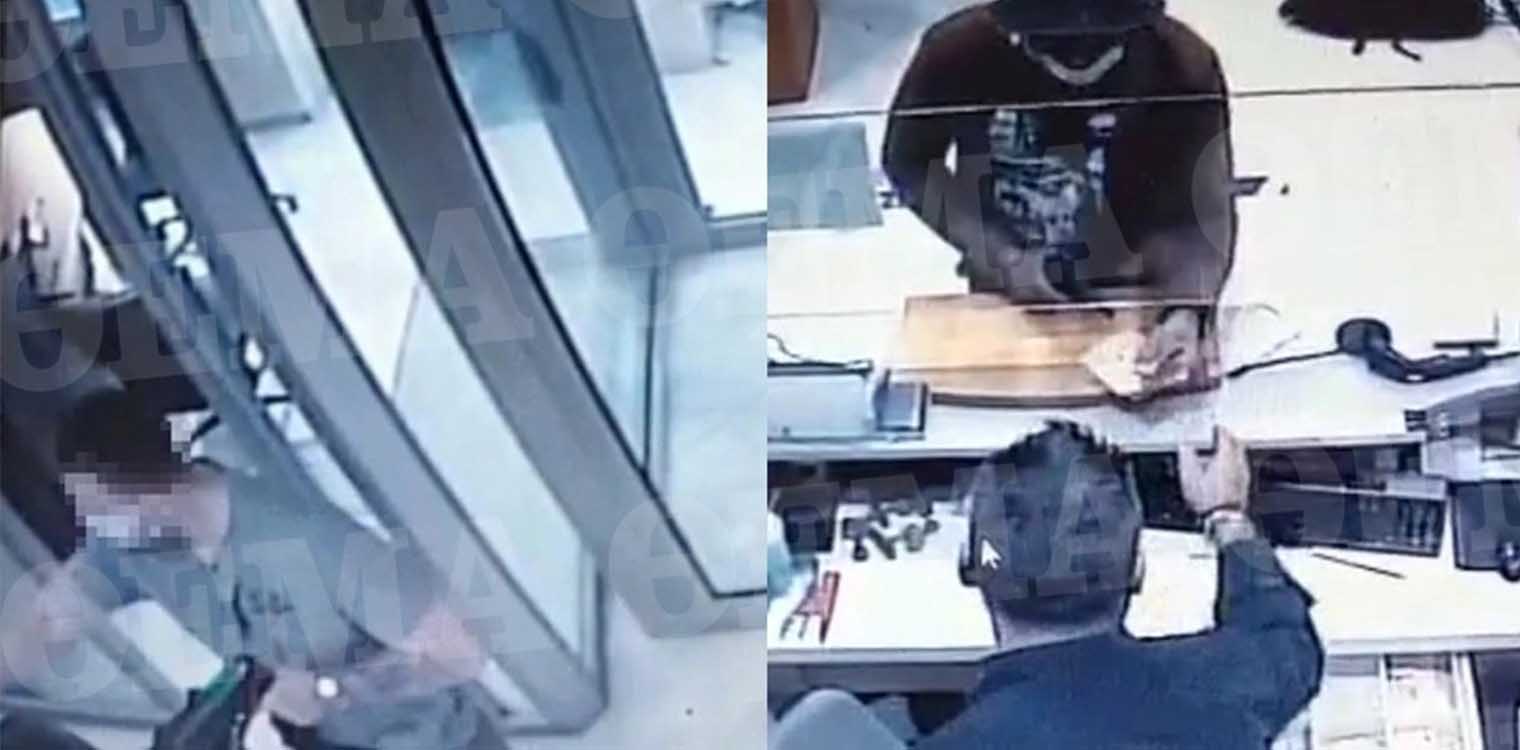 Ληστεία στο κέντρο της Αθήνας: Φωτογραφίες - ντοκουμέντο από τους ένοπλους με το καλάσνικοφ που άδειασαν την τράπεζα