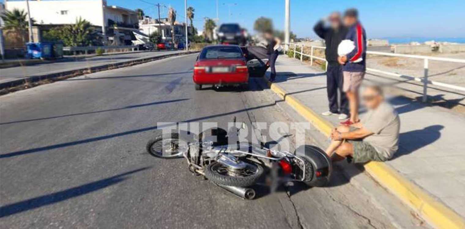 Πάτρα: Τροχαίο με μηχανάκι στην Εύα