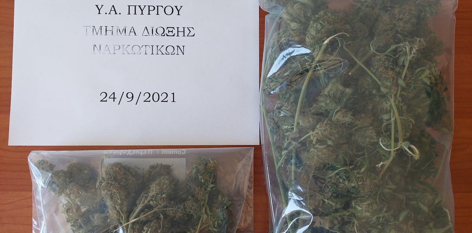 Αρχ. Ολυμπία: Συνελήφθη με χασίσι και εφτά δενδρύλλια