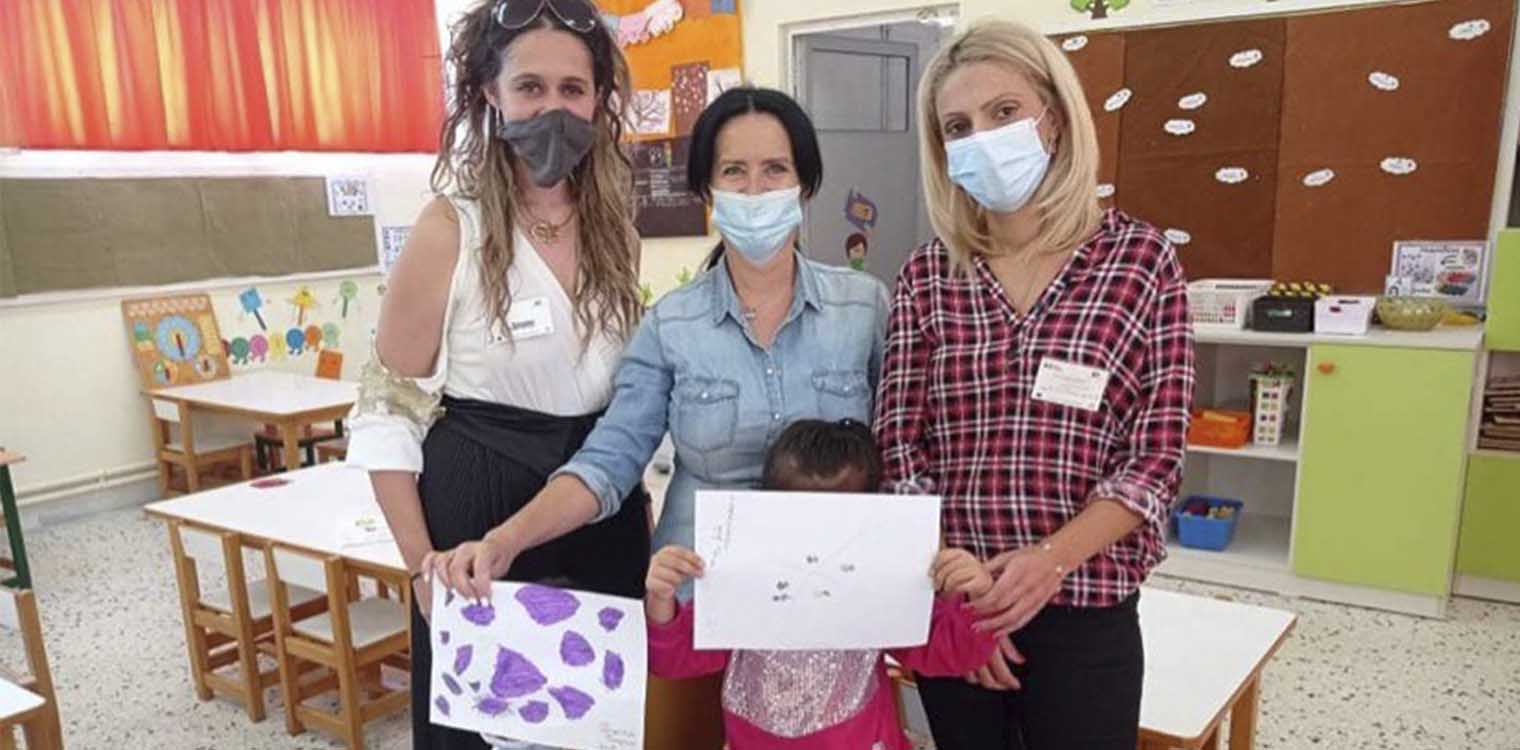 Δράση των κοινωνικών λειτουργών του Δήμου Ανδραβίδας Κυλληνης, στο Νηπιαγωγείο Μυρσινης