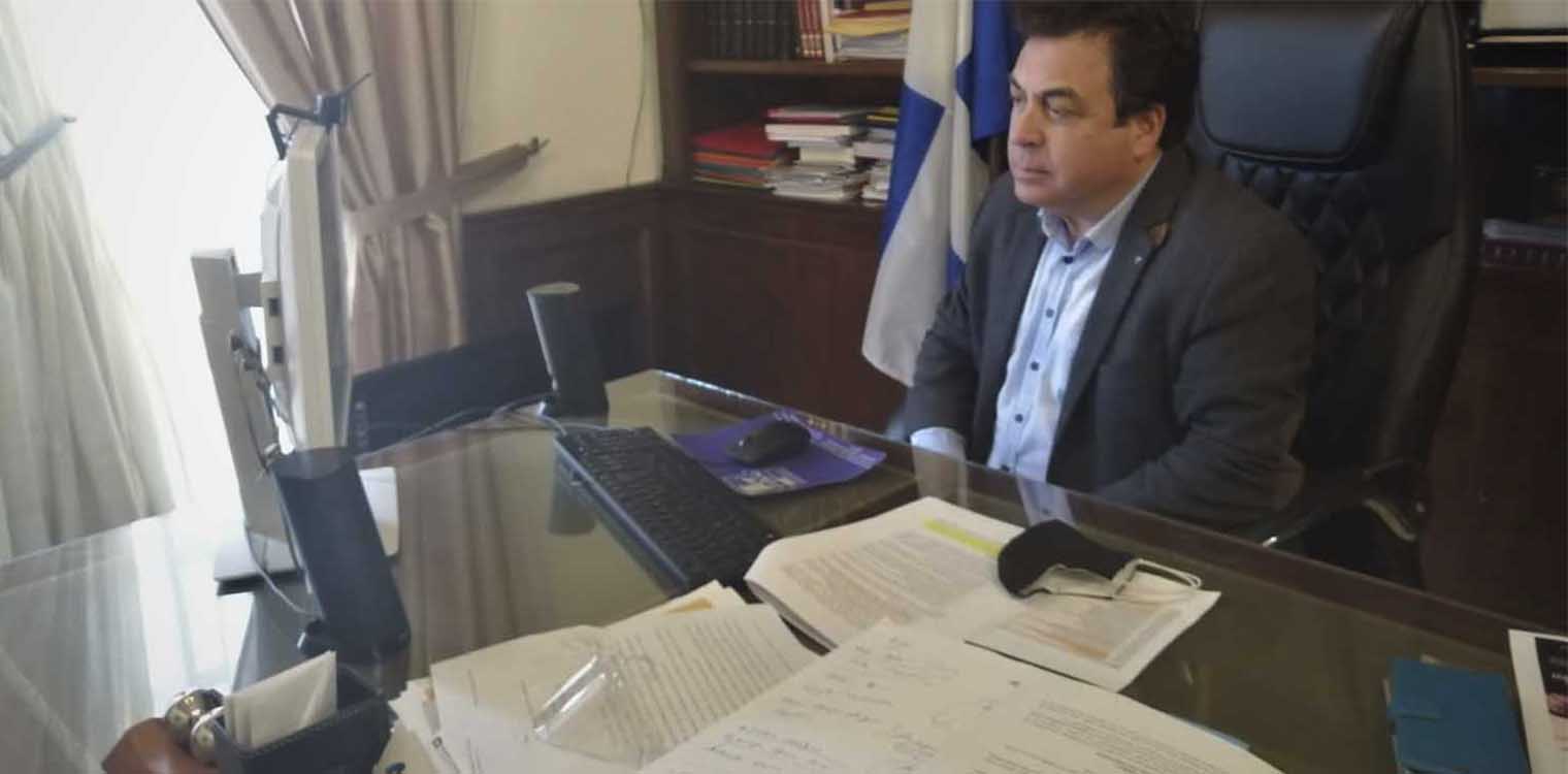 Ο Αντωνακόπουλος σε τηλεδιάσκεψη για “Δράσεις ανάπλασης πληγέντων δήμων”