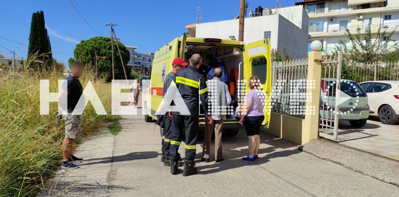 Πύργος: Ηλικιωμένη έπεσε και τραυματίστηκε ελαφρά στο μπαλκόνι της