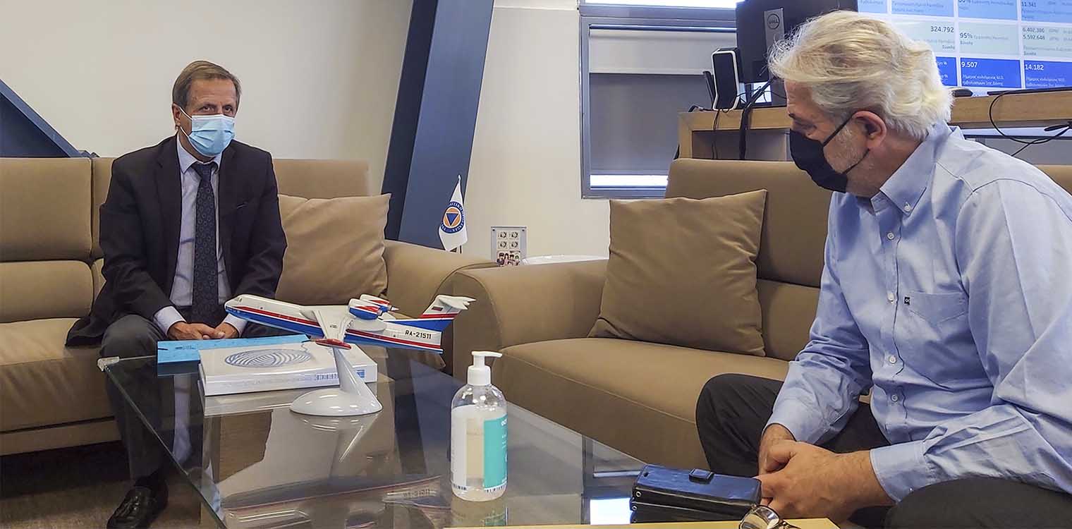 Συνάντηση Δημάρχου Γ. Γεωργιόπουλου με τον Υπουργό Χ. Στυλιανίδη