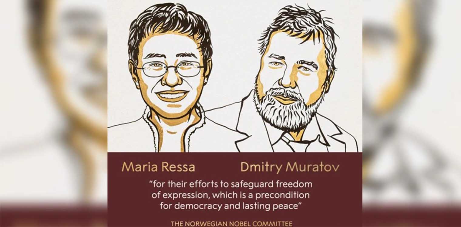 Νόμπελ Ειρήνης: Στους Maria Ressa και Dmitry Muratov