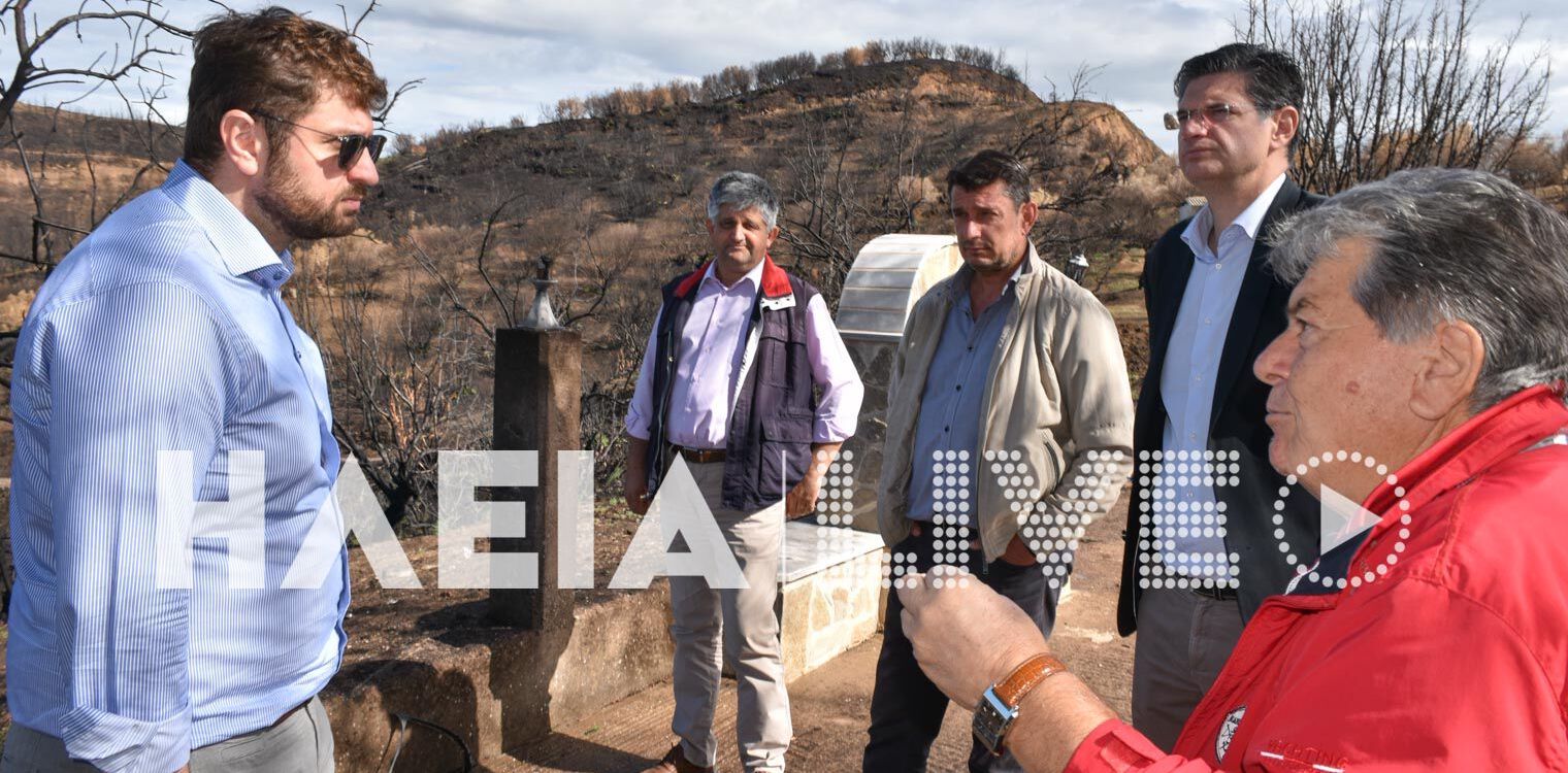 Στην πυρόπληκτη ζώνη ο Κ. Ζαχαριάδης - “Δεν έχουν προχωρήσει τα έργα μετά τις πυρκαγιές” (photos)