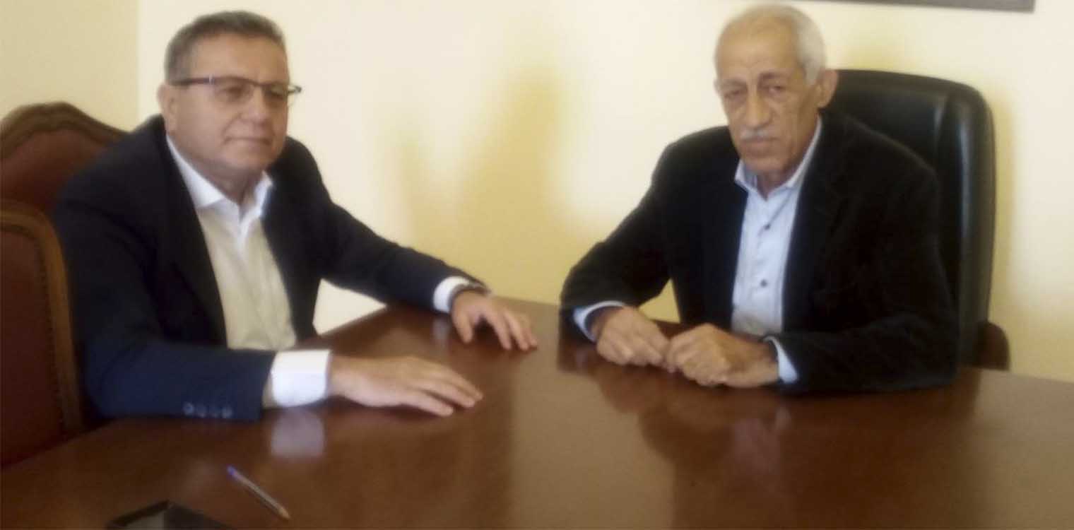 Συνάντηση Μαρίνου - Λυμπέρη για θέματα που αφορούν τον δήμο Πηνειού και δήμο Ήλιδας