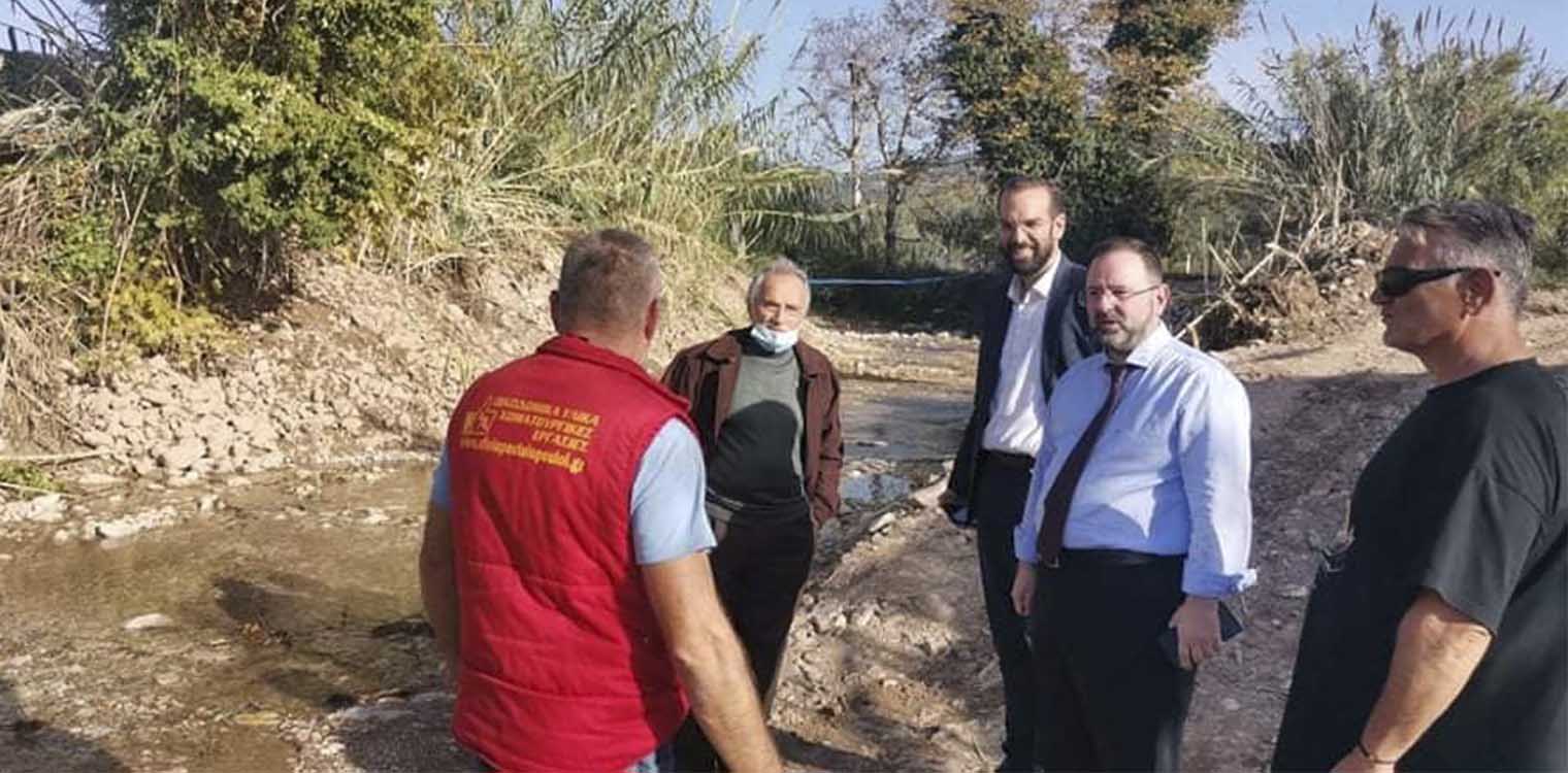 Συναντήσεις Φαρμάκη σε περιοχές της Νότιας Ηλείας συνοδευόμενος από τον Κοροβέση
